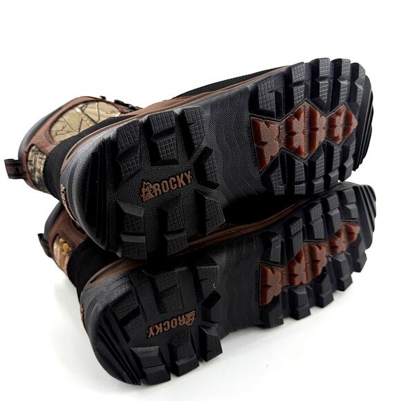 Rocky Brown Realtree Camo 8” Core Waterproof Insulated Outdoor Boots Size 12M main image 6